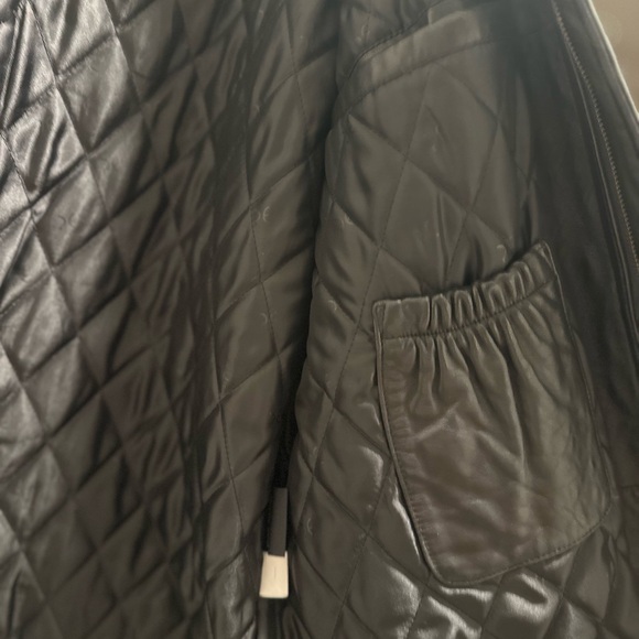 Perry Ellis Portfolio Vintage genuine leather jacket Men size L - Picture 9 of 10